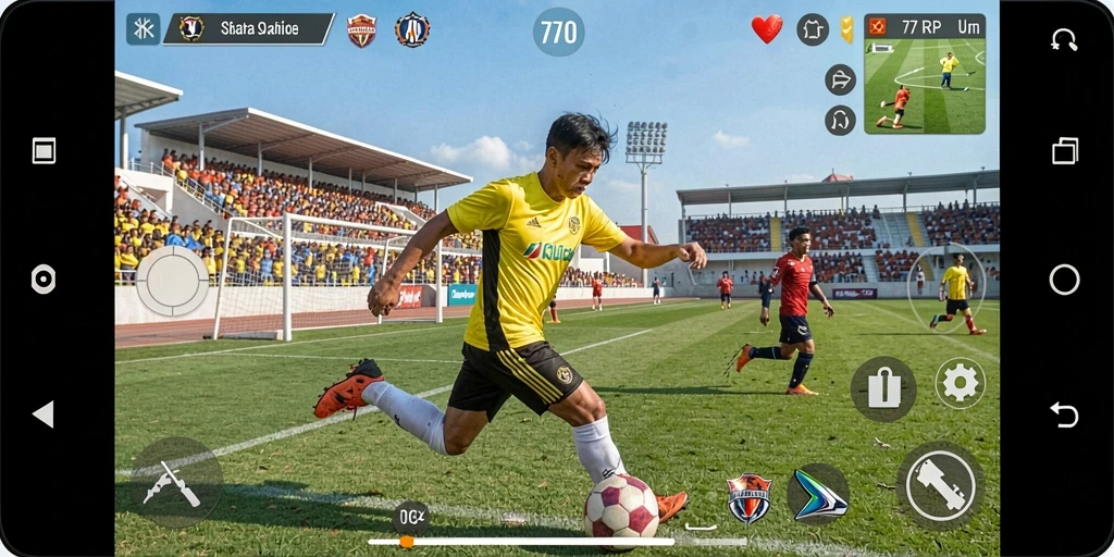 Gameplay menarik 77RP yang menampilkan olahraga seru.