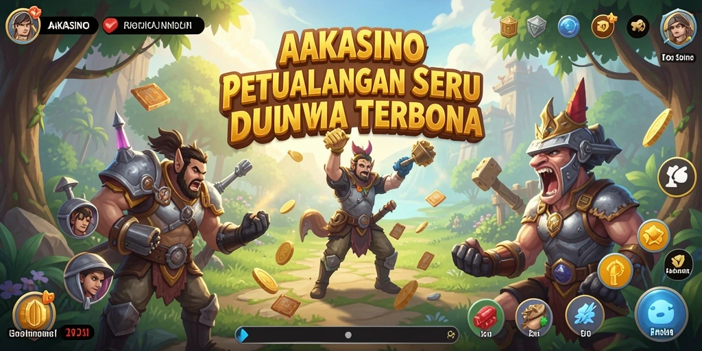 Tampilan gameplay AAKASINO di dunia terbuka yang luas.