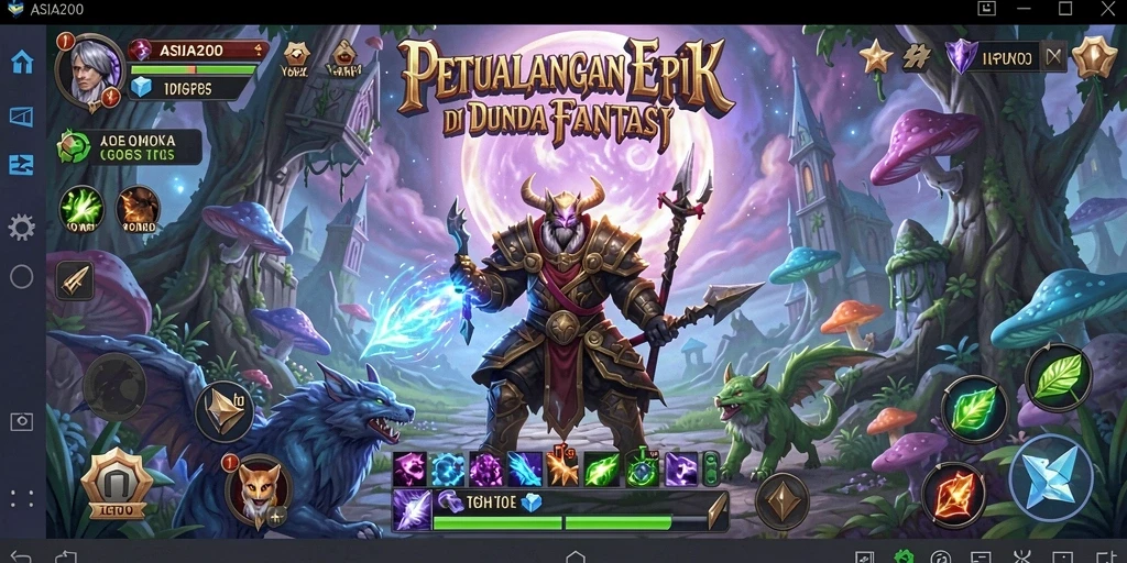 Tampilan gameplay ASIA200 yang menarik dan seru.