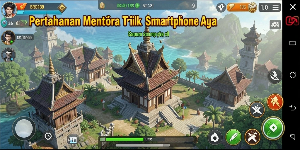 Tampilan gameplay menarik dari BRO138 di Tower Defense.