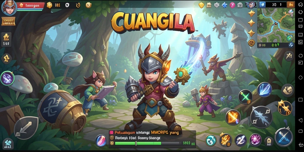 Screenshot gameplay CUANGILA menunjukkan aksi seru dalam dunia MMORPG.