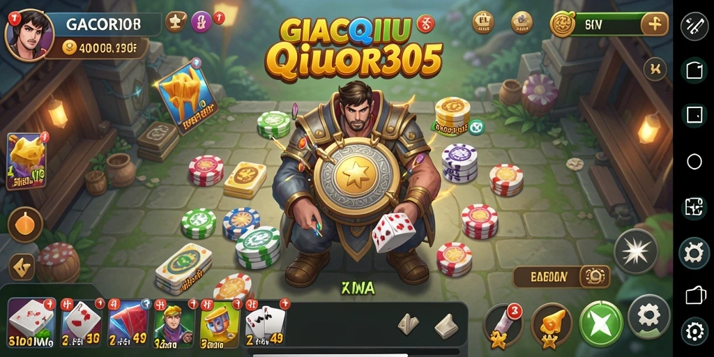 Screenshot gameplay QiuQiu yang menegangkan di GACOR305.