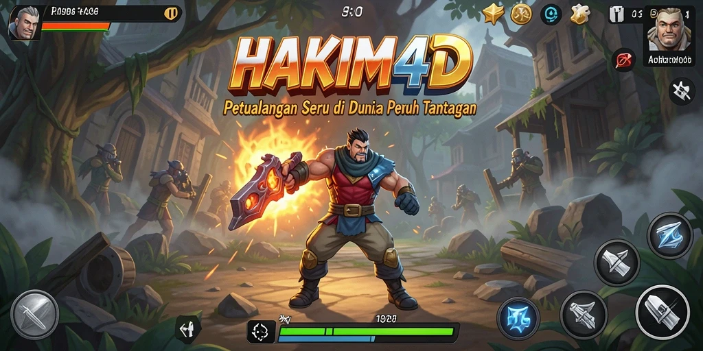 Screenshot HAKIM4D menampilkan karakter menjelajahi dunia petualangan.