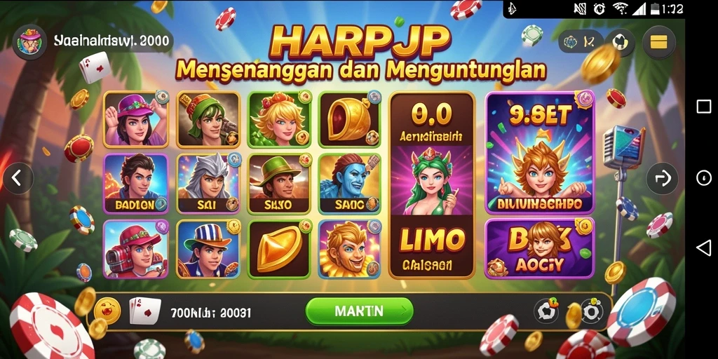 Tampilan permainan slot yang menarik dan menegangkan.