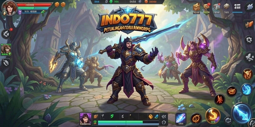 Tampilan gameplay seru di dunia <strong>INDO777</strong> MMORPG.