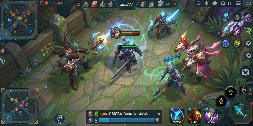 Gameplay seru dalam pertempuran tim di JELAS777.