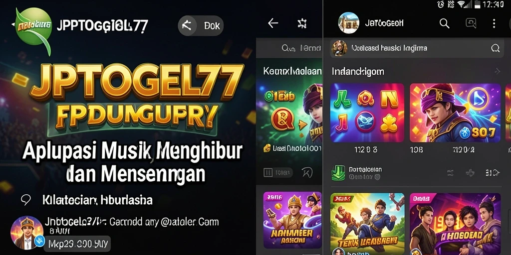 Tampilan gameplay JPTOGEL77 yang menarik saat mendengarkan musik.