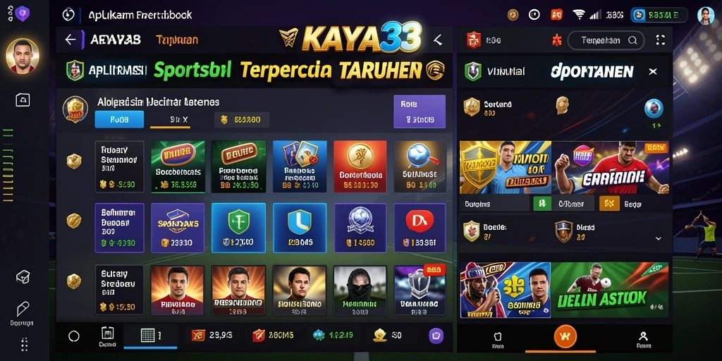 Screenshot KAYA33 menunjukkan antarmuka pengguna yang menarik dan fungsi taruhan.