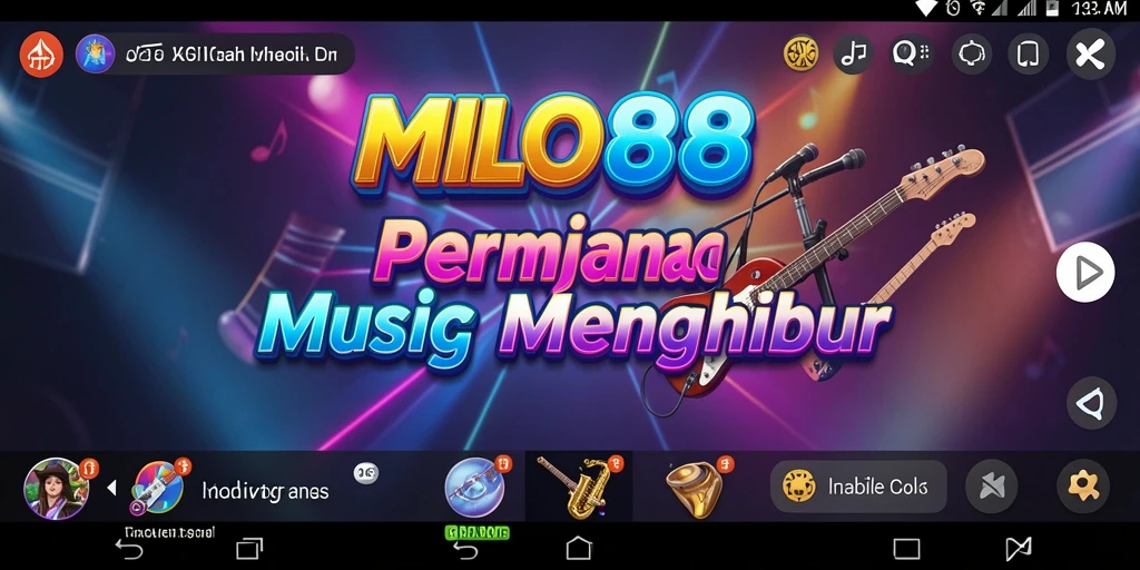 Tampilan gameplay <strong>MILO88</strong> yang seru dan interaktif saat menciptakan musik.