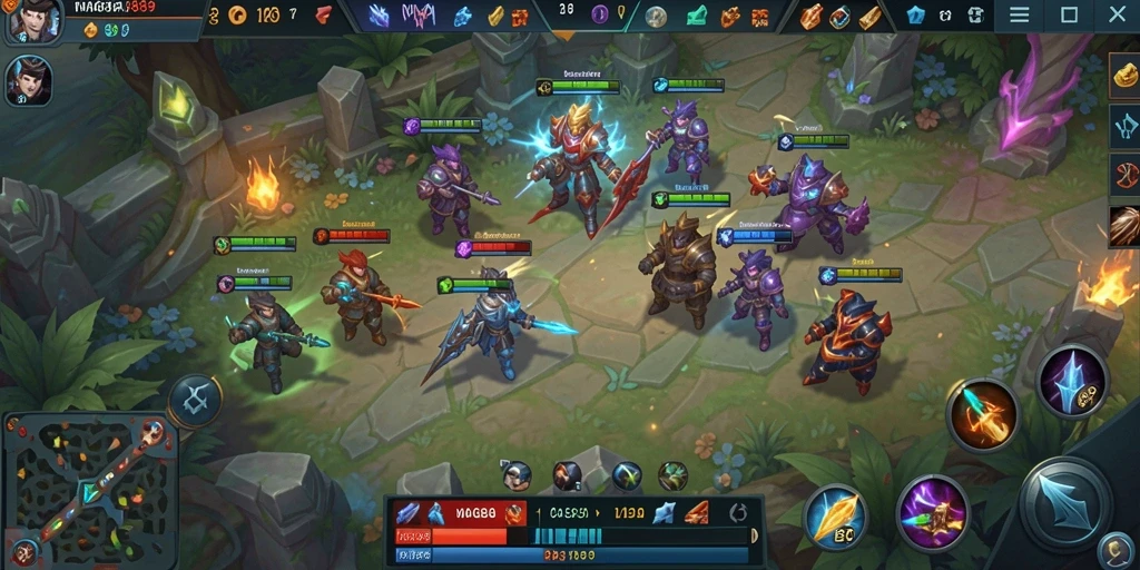Tangkapan layar gameplay NAGA889 menampilkan aksi pertempuran yang intens.