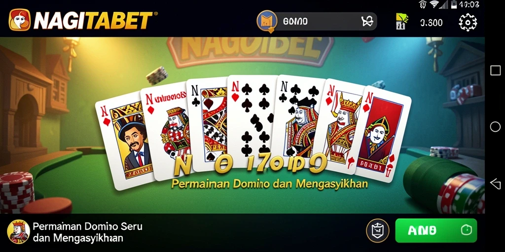 Tampilan gameplay NAGITABET yang mengasyikkan di dunia Domino.