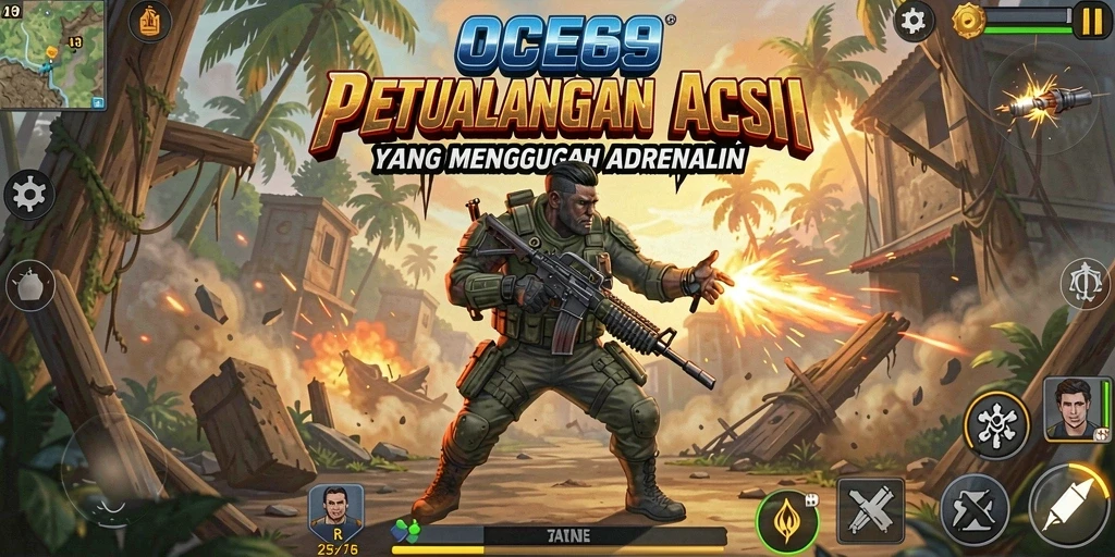 Tampilan gameplay OCE69 menunjukkan aksi pertarungan yang memukau.