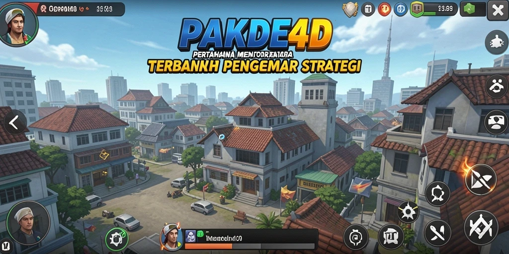 Tampilan gameplay menara pertahanan yang menegangkan di PAKDE4D.