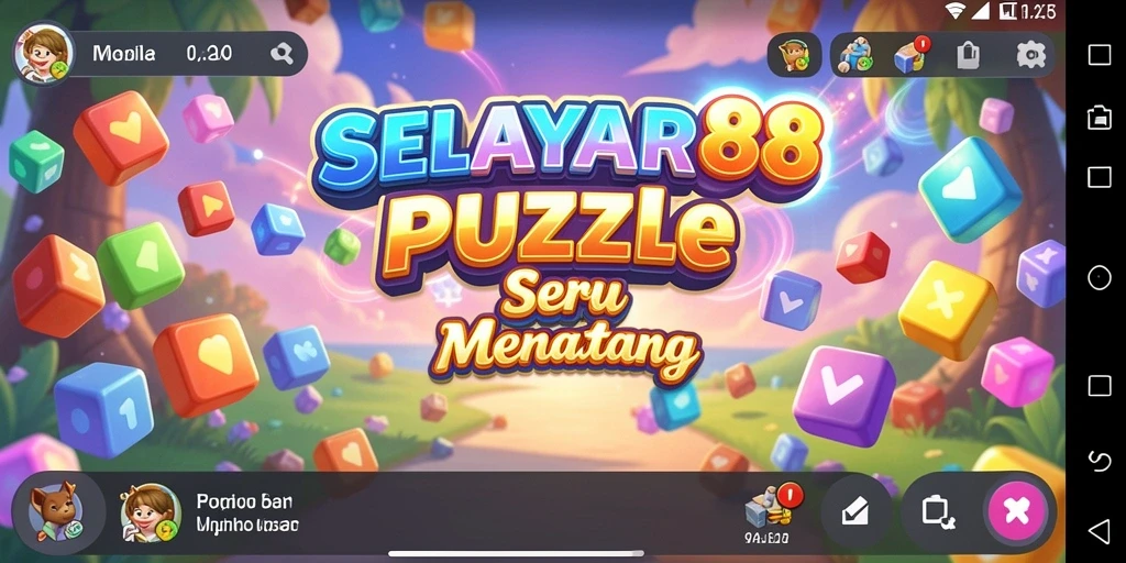 Tampilan gameplay SELAYAR88 yang penuh warna dan menantang.