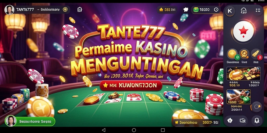 Tampilan permainan Kasino yang menarik dan penuh aksi di TANTE777.