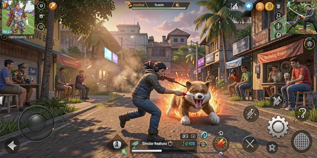 Tampilan gameplay V87 dengan simulasi yang realistis dan menarik.