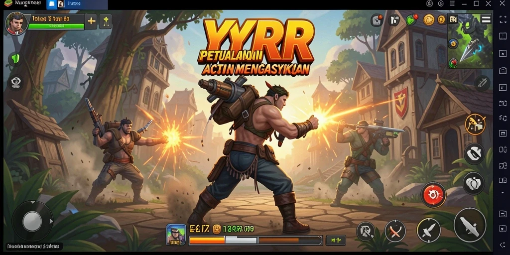 Tangkapan layar dari gameplay seru YYRR yang penuh aksi.